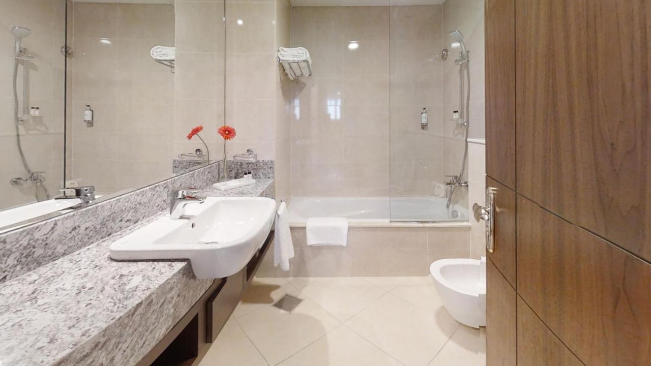 دبي Suha Park Hotel Apartments, Waterfront Jaddaf المظهر الخارجي الصورة