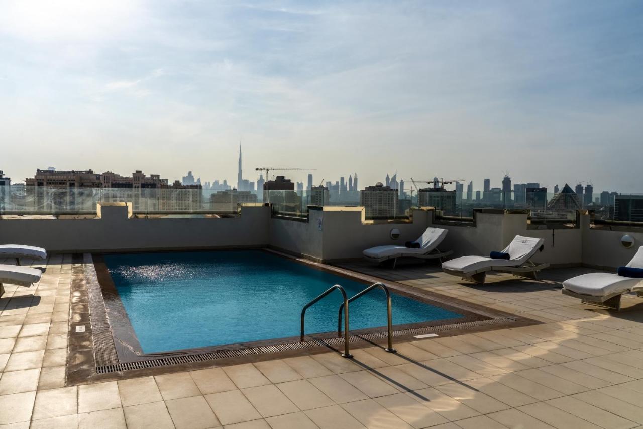 دبي Suha Park Luxury Hotel Apartments, Waterfront Jaddaf المظهر الخارجي الصورة